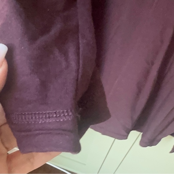 EUC J.Jill Burgundy Lounge Set: Tunic SZ ST Ankle Leggings SZ L - Picture 11 of 15